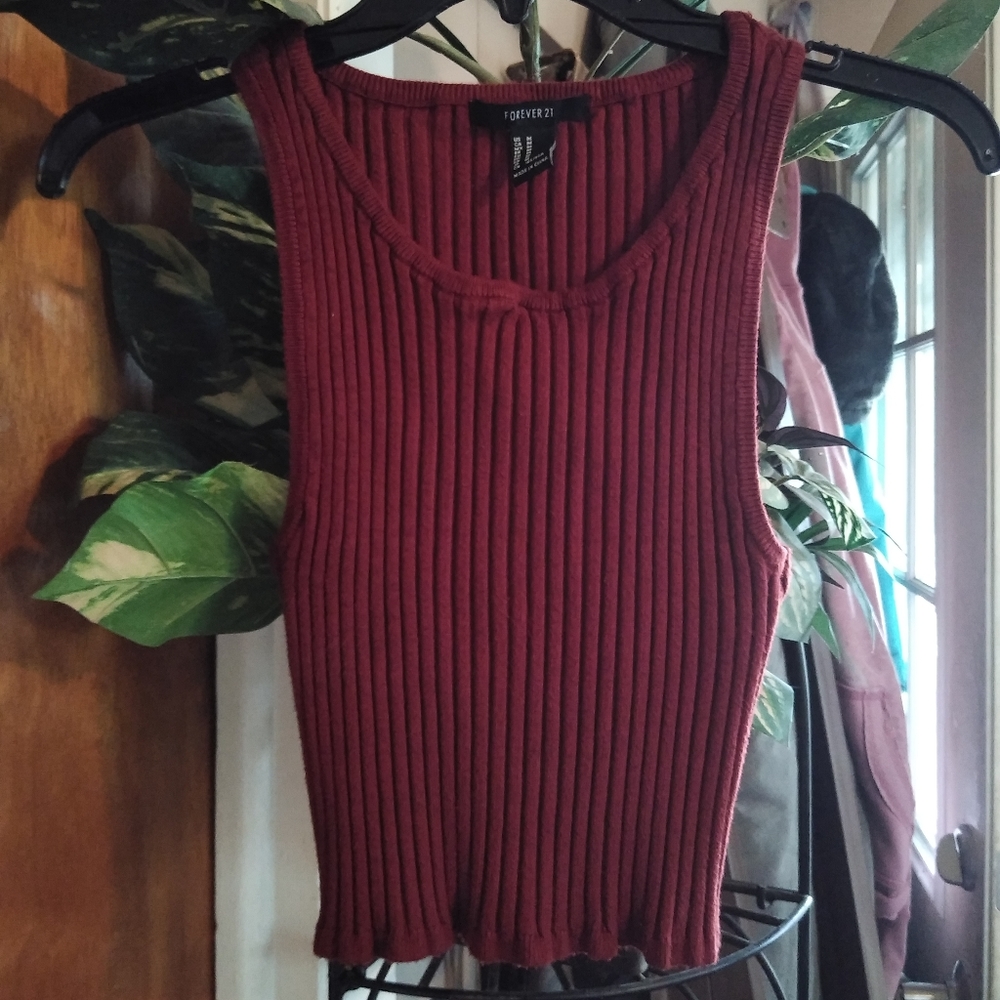 Was💲7! 🎉5/$20Forever 21 ribbed crop top